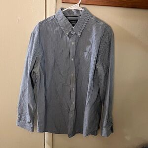 Men's Blue Striped Shirt